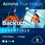 Acronis True Image Essentials 1 Jahr Lizenz für 3 PC WIN macOS Android iOS Download