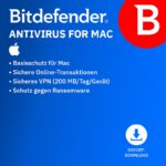 Bitdefender Antivirus for MAC 2 Jahre Lizenz 3 Geräte Garantie Download
