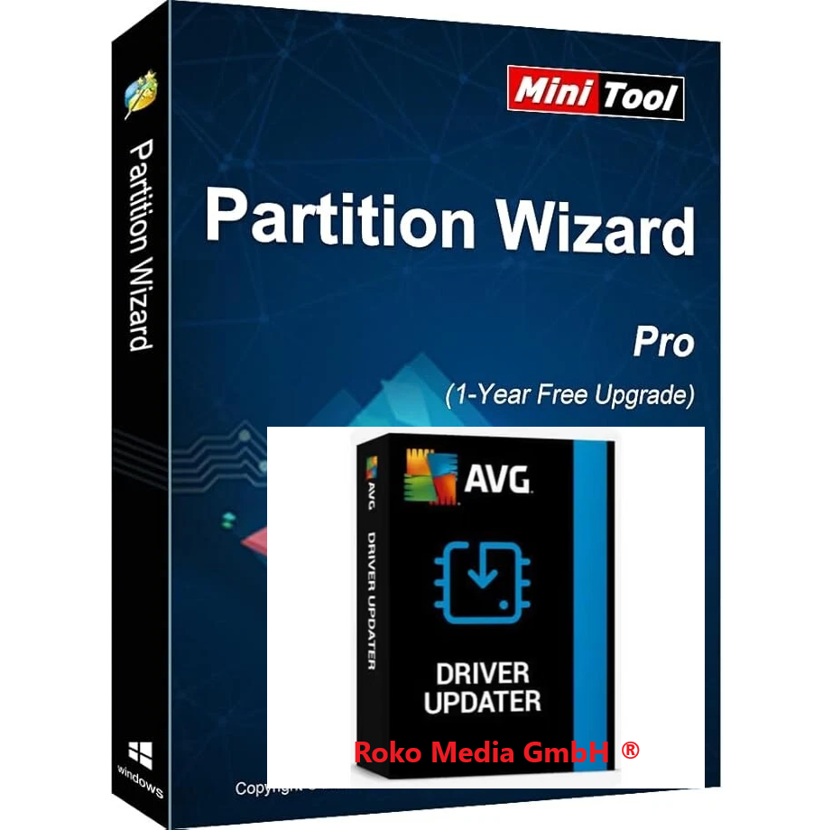 MinitoolPartitionWizard+AVGDriverUpdater